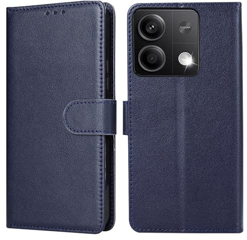 Keteen Handyhülle für Xiaomi Redmi Note 13 Pro 5G Hülle Premium Leder Klappbar Flip Wallet Case Tasche Standfunktion Kartenfach Magnetische Stoßfest Schutzhülle Klapphülle Redmi Note 13 Pro 5G, Blau