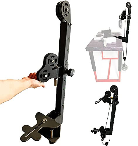 Arm Wrestling Exercise Handle Machine - Fitness Lat and Lift Pulley for Upper Body Strength Training - 8 Gears, 220 lbs Bearing - Ideal for Gym Triceps Pull Down and Biceps Curl - Pro Pulley Machine