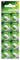 10 Stück LR44 A76 Alkaline Batterie 1,5V 110mAh Quecksilberfrei | Abmessungen 11,60 x 5,40 mm | Ideal für elektronische Geräte