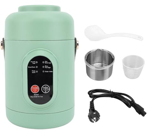 Mini Pentola Elettrica da 500 W, capacità 800 Ml, Materiale in Acciaio Inossidabile, Design Compatto, Caldaia Ad Acqua Calda Portatile con Manico per Cucinare Pasta, Zuppa di