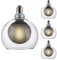 ENOVALITE 4x LED Filament Leuchtmittel BUBBLE MESH - G125 E27 4W 470lm 2700K Warmweiß dimmbar - Vintage Design Ambiente Deko Glühbirne