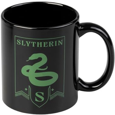 Grupo Erik Ceramic Mug Harry Potter Merchandise | 11.8 oz - 350 ml Coffee Mug Tea, Cool Mugs and Cups | Slytherin Gifts, Harry Potter Gifts Under 15 Pounds