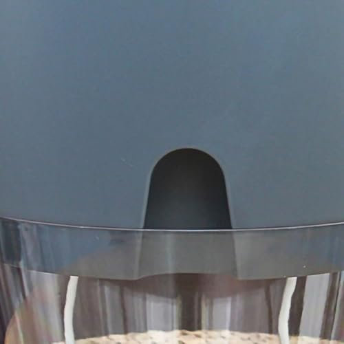 Acouto Maceta de plástico con riego automático, Transparente, Doble Capa, luz Desmontable, para balcón, Blanco, Gran Espacio Interior con Nuestra Elegante Maceta de Color Blanco
