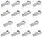 Milageto 15x Led-leuchten Clips Lampe Halter Halterung für Leuchtstofflampen Montage Infrarot Heizung Rohr Klemmen Lampe Rohr Clip für Geschäfte