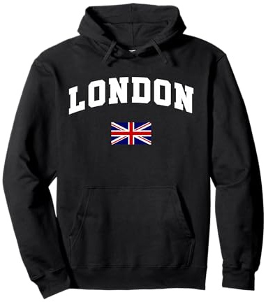 London Geschenk Herren Damen Londoner Hooligan Ultras LND UK Pullover Hoodie