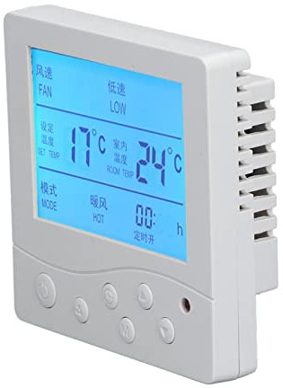 Acouto Termostato de Acondicionamiento Central Interferencia Confiable Termostato LCD para Hogar 220V y Datos Easy EE. UU. Acondicionamiento Central LCD del