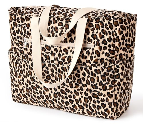 KALIDI Große Strandtasche Damen mit Wasserdichter Fronttasche, 40L | Mehreren Taschen Reißverschluss Wasserdicht Urlaub Einkaufstasche Schwimmtasche Shopper Camping Sommer