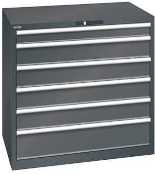 kaiserkraft | ESD-Schubladenschrank | BxTxH 1023 x 725 x 1000 mm | 6 Schubladen | Traglast 75 kg | anthrazitgrau