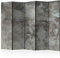 decomonkey Paravent Raumteiler Innen Beton Textur 225x172 cm 5 Teilig Beidseitig Room Divider Wall Raumteiler Stehend Trennwand Sichtschutz Spanische Wand Sichtschutzwand Wohnzimmer Holz Mauer