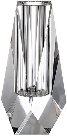 DONOUCLS Kristallvase (Höhe 11cm), Zierliche Tischdeko für Einzelblumen & Mini-Sträuße, Hochwertiges Blume Knospe Vasen, Elegantes Geburtstag Geschenk, klare Bud Vasen Dekoration Home Hochzeit