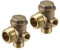 sourcing map Air Compressor Check Valve, Male 3/8PTxMale 1/2PTxM10 Female Thread, 3 Way Pneumatic Accessory, Brass for Central Pneumatic Air Compressor 2pcs