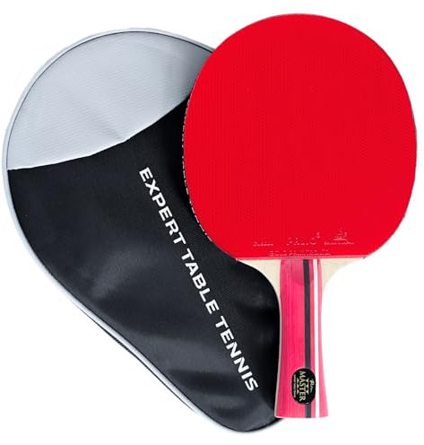 Palio Master 3.0 - Pala de Tenis de Mesa y Estuche Intermedia aprobada por la ITTF | Velocidad Completa, Giro y Control (Una Pala)