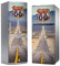 MEGADECOR DECORATE YOUR HOME Vinilo Adhesivo Decorativo para Nevera, Especial Libre De Burbujas, Diseño Route 66 (185cm x 70cm)