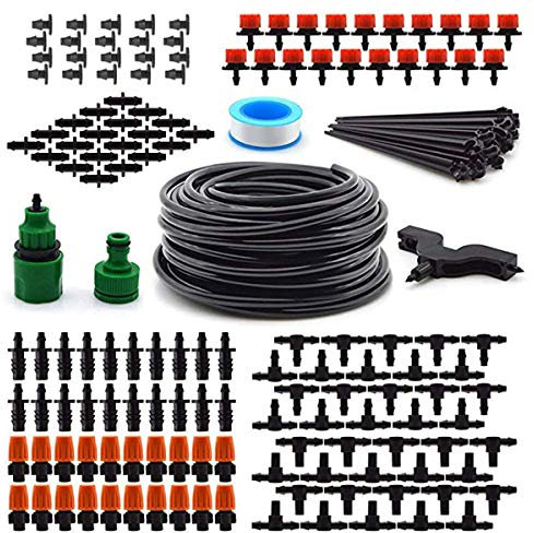 Queen.Y Kit Irrigazione a Goccia, Ugello Regolabile, Plastica, In-Line Emitters, Manuale