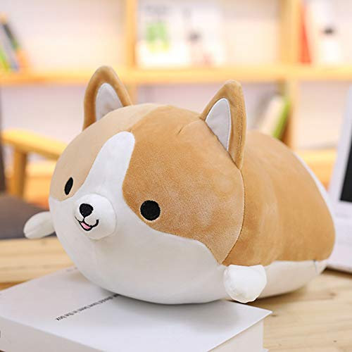 Uposao Hund Kuscheltier Plüschtier, Klein Shiba Inu Kissen Hundekissen Anime Gefülltes Corgi Hund Plüsch Kissen Weiche Schöne Schafskissen Kuscheltiere Puppen für Kinder Mädchen Geburtstagsgeschenke