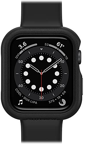 Otterbox Protector de Reloj para Apple Watch Series SE 2.ª & 1.ª gen/SE/5/4 44mm, Resistente a Caída y Golpes, Carcasa Protectora Elegante para Apple Watch, Protege la Pantalla y los Bordes, Negro
