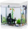 Nobleza - 14L Mini Aquarium Komplettset, Nano Aquarium Stabiles Einsteigerbecken mit LED-Beleuchtung und Eingebautem Filtersystem, Weiß
