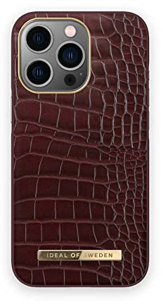 Ideal Of Sweden Atelier Exquisite Texturen Handyhülle für iPhone 13 Pro, Scarlet Croco