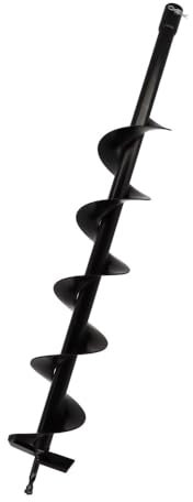 Mèche diamètre 100 mm pour tarière thermique – longueur 80 cm - Mèche de Forage Acier - Pose de Poteaux Clôture Plantation
