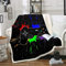 Homewish Spielen-Fleecedecke Aquarell Galaxy Tie Dye Plüsch-Bettdecke für Kinder Teenager Jugendzimmer Spieler Videospiele Überwurfdecke Moderne Mode Raumdekoration Bettdecken, 150 x 200