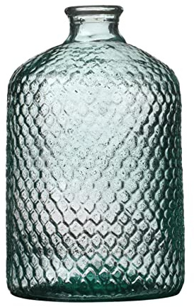 NATURAL LIVING Serena 5L Recycled Glass Vase DIAM 18.5CM X H31CM