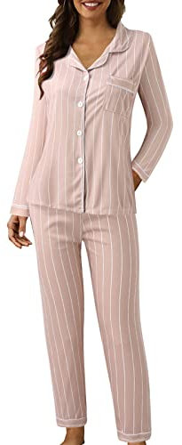 Pigiama Donna Invernale Pesante Cotone Curvy Abbigliamento da Notte Lungo Elegante Sexy Pigiama Pile Pigiama Due Pezzi Caldo Morbido Felpato Completo Termico Taglie Forti