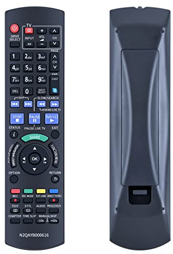 TCNOUMT N2QAYB000616 Fernbedienung Ersatz für Panasonic Disc DVD Recorder IR6 DMR-BST700 DMR-BST701 DMR-BST800 DMR-BWT800 Remote Controller