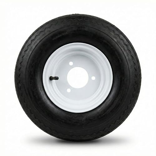 Roue complète 480x8 8 - 3 Trous - Entraxe 95mm - Déport 0 - Pour remorque - 8 pouces - Largeur 4,8 pouces - Indice de vitesse N 140km/h - Indice de charge 62 (265kg)