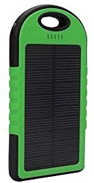 Power Bank Solare Carica Batteria Energia Solare 20000mah Carica Cellulare Portatile (Verde)