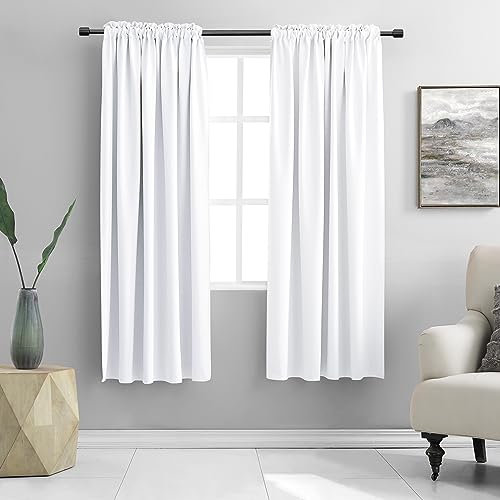 Cortinas de cocina para decoración de ventana, juego de cortinas con aislamiento térmico para oscurecimiento de media habitación, bolsillo para barra, ahorro de energía para cocina, sala de estar,
