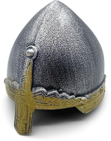 BestSaller 1428 Kinder-Ritterhelm Bogenschütze Silber/Gold aus Kunststoff