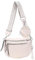 irisaa Umhängetasche Damen Crossbody Bag, 3 in 1 Schultertasche, Bauchtasche mit Reißverschluss und Verstellbarem breitem Gurt, Handtasche für Männer Frauen, DKB Farbe:Beige Doppel