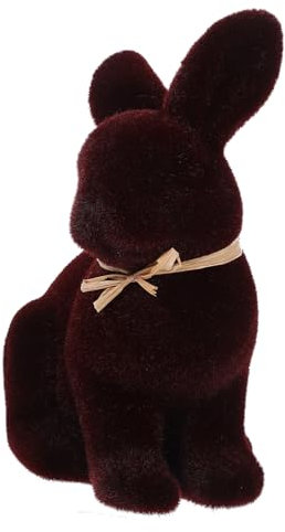 LIFKOME Moos-Kaninchen-Ornament Desktop-Ornament Hasen-dekor Moos-Kaninchen-skulptur Hasenfigur Beflockter Osterhase Grüne Hasenstatue Zu Ostern Moos-Osterhase Sammlung Schaum Tier