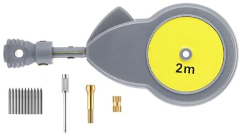 Rotape-MaßBandkompass mit 10 Bleistiftminen, Messstrahlkompass zum Zeichnen Von Kreisen und mit MaßBand