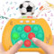 Quick Push Spielzeug, 360° drehbarer Fußball-Pop It Spiel, Memory Push Game, Pop-up-Fidget Toys, Sinnesspiel, Puzzle-Spielzeug für Frühe Entwicklung Aufmerksamkeitstraining für Kinder ab 3 Jahren (A)