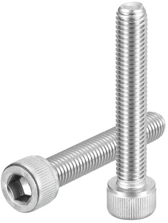 QUARKZMAN M10-1,5x60 Vis à Tête Cylindrique à Six Pans Creux Boulons en Acier Inoxydable 304 à Entraînement Hexagonal pour Vélo de Route, VTT, Auto, Moto, 6Pcs