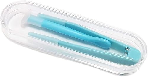 Blue Contact Applicator, Contact Lens Remover Tool, Contact Lens Applicator Tool, Inserter/Remover+Tweezer with Soft Tip, Contact Lens Cases, Health and Household