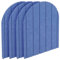 3D Wandpaneele,4 Stück 32x43cm Wandschutz Filz-Paneel Dekorative Wandpaneele Selbstklebend Antikollision Wandpolster für Schlafzimmer,Kinderzimmer (Blau)