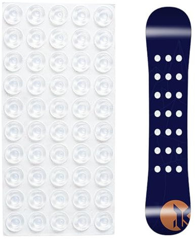 50 Stück Snowboard-Stomp-Pads, Winter Ski Board Anti Rutsch Pad, Selbstklebendes Klar Ski Snowboard Stomp Pad, Neue Ski Board Anti Rutsch Pad, Professionelle Ski Snowboard Grip Pads, 3D Klar Stomp Pad