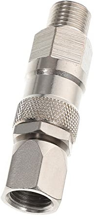 IWOWHERO Sprüher Drehgelenk 1/4 Zoll Für Farbspritzgeräte Hochwertiges Drehgelenk Mit Flexiblem Sprühschlauchanschluss Und Integrierter Rückschlagventil Funktion Für