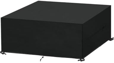 SanGlory Housse Table de Jardin, Housse Salon de Jardin 160x90x75cm Housse de Protection Bâche de Table Imperméable Bache Salon de Jardin Extérieur avec Corde et Boucle Verrouillage
