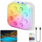HL Luces LED sumergibles recargables, luces de piscina, luces subacuáticas impermeables IP68, 16 luces que cambian de color con control remoto, imanes, ventosas para bañera, estanque, fiesta (RGB-1