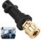 Pressure Washer Gun Adapter with 1/4'' Quick Connect Female Fitting Compatible with Karcher/Kärcher K Series Adapter K3, K4, K5, K6, K7 High Pressure Washer Nozzle Connector Brass Socket