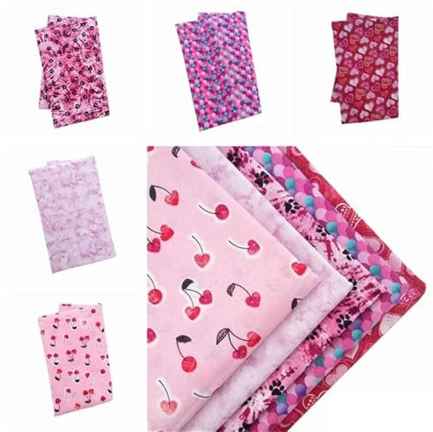 FOVAOK Patchworkstoff aus reiner Baumwolle, zum Nähen, Quilten, Nähen, Quilten, Handarbeit, Patchwork-Stoff, 5 Stück (Fabric11)