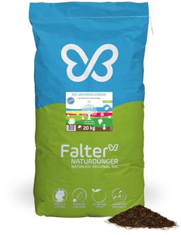 Falter BIO Universaldünger Flocken 20 kg - organischer NPK-Gartendünger | Biodünger für alle Pflanzen im Hochbeet, Beet, Gewächshaus und Garten