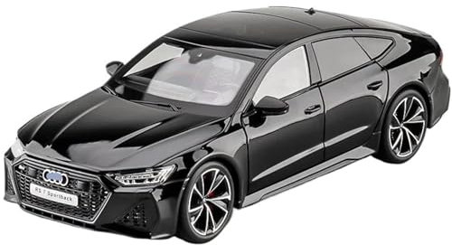 1:18 Für RS7 Sportback Viertüriges Coupé Fernbedienung Druckgusslegierung Modellauto Hobby Sammlung Dekoration Geschenk(Black)