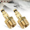 Pressure Washer Hose Fittings - 2Pcs Brass M22 Quick Release Adapter - Compatible with Karcher Hose Connector
