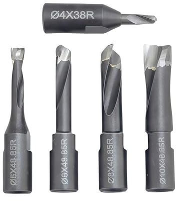 FomaSP Domino-Schneider, Vollhartmetall-Bit-Set beinhaltet 4 mm/5 mm/6 mm/8 mm/10 mm für Domino-Maschinen, 5 Stück