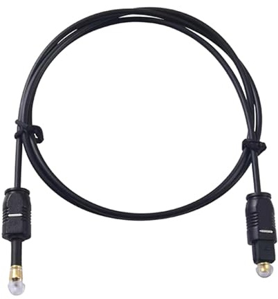 BaotyJie Cable de Audio óptico Digital SPDIF, multipropósito, fácil de Usar, portátil, Resistente, de Fibra óptica para Altavoces y TV, 100cm