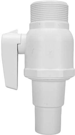 Vikye 2-Kugelhahn-Ersatz, 1,5 X 1,5 - 1,25 Schlauchadapter, ABS-Ventil für Poolfilter-Skimmer, max. 50 Psi Druckbewertung